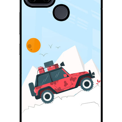 Mountain Trail Beast Realme C21Y/C25Y Glass Case Back Cover by Casekaro