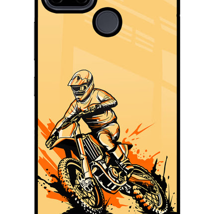 Off-Road Fury Realme C21Y/C25Y Glass Case Back Cover by Casekaro