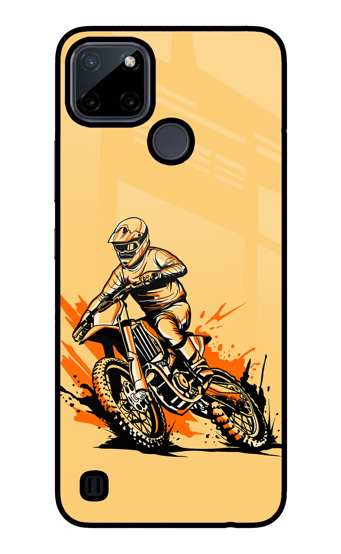 Off-Road Fury Realme C21Y/C25Y Glass Case Back Cover by Casekaro