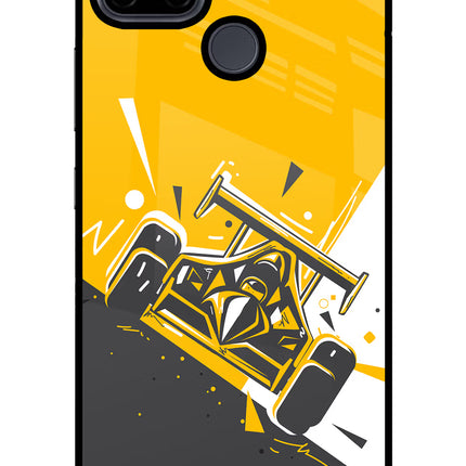 Track King Realme C21Y/C25Y Glass Case Back Cover by Casekaro