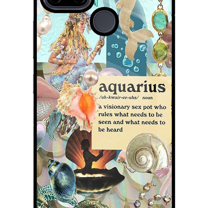 Aquarius Zodiac Realme C21Y/C25Y Glass Case