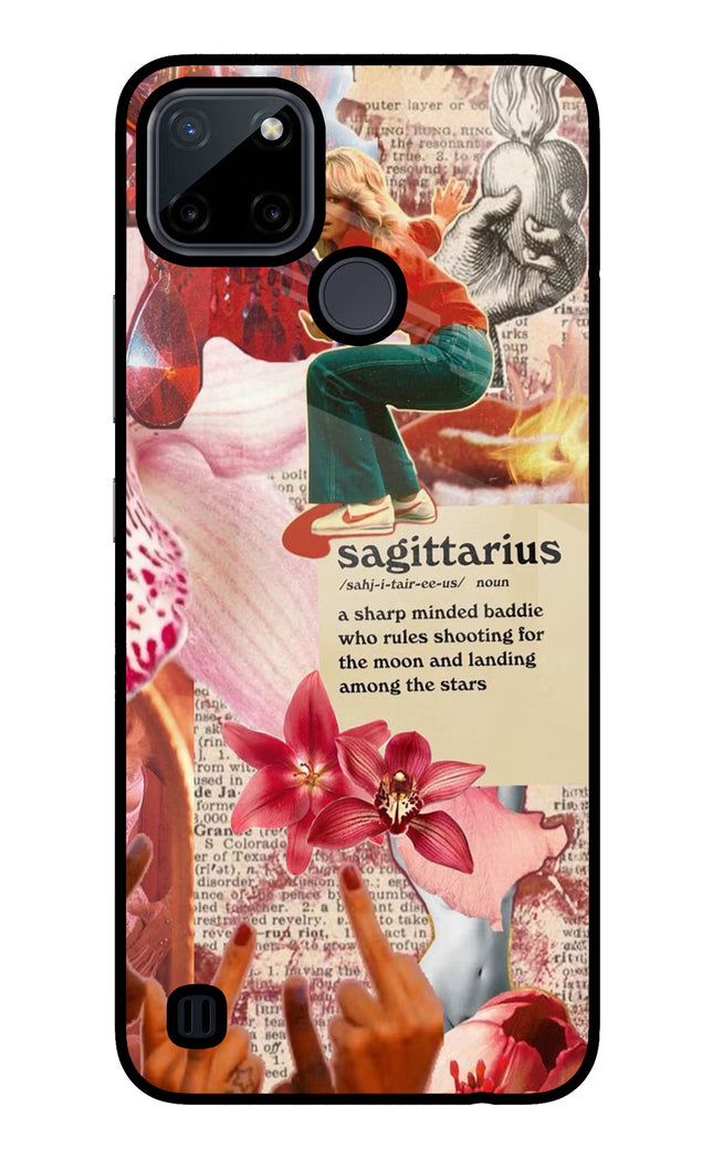 Sagittarius Zodiac Realme C21Y/C25Y Glass Case