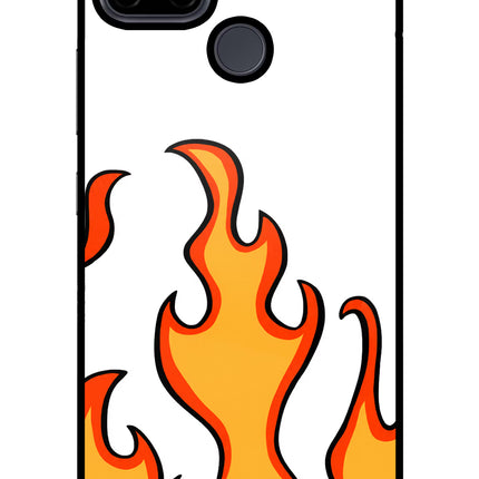 Fired Up – White Realme C21Y/C25Y Glass Case