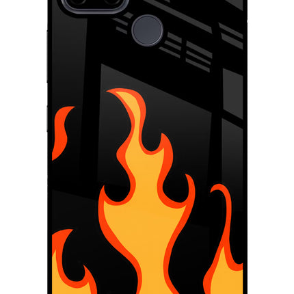Fired Up – Black Realme C21Y/C25Y Glass Case