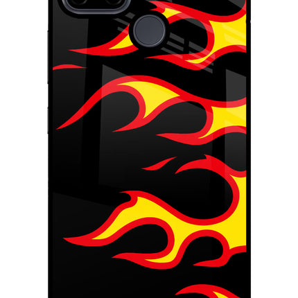 Side Sweep Flames Realme C21Y/C25Y Glass Case