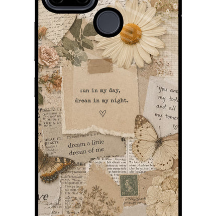 Vintage case Realme C21Y/C25Y Glass Case Back Cover by Casekaro