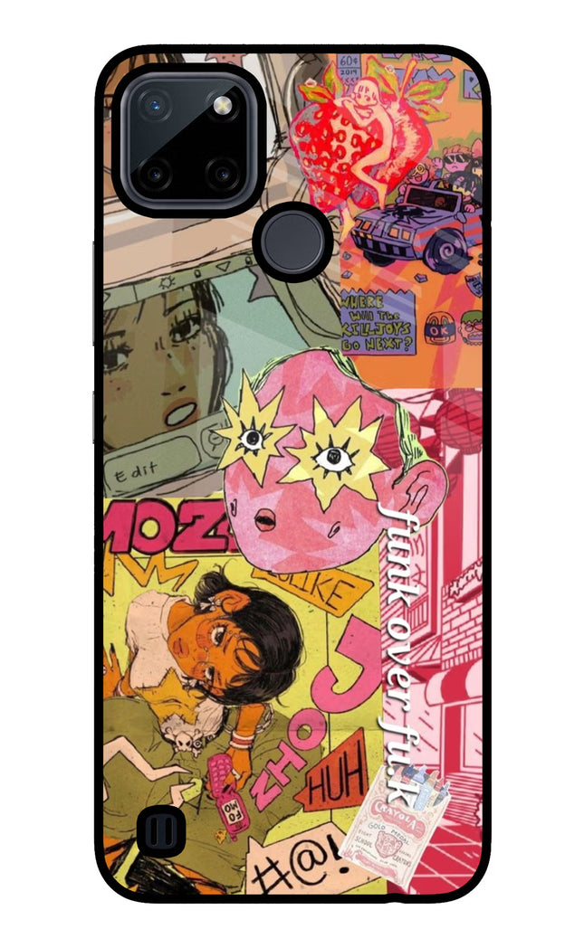 Funkover Realme C21Y/C25Y Glass Case