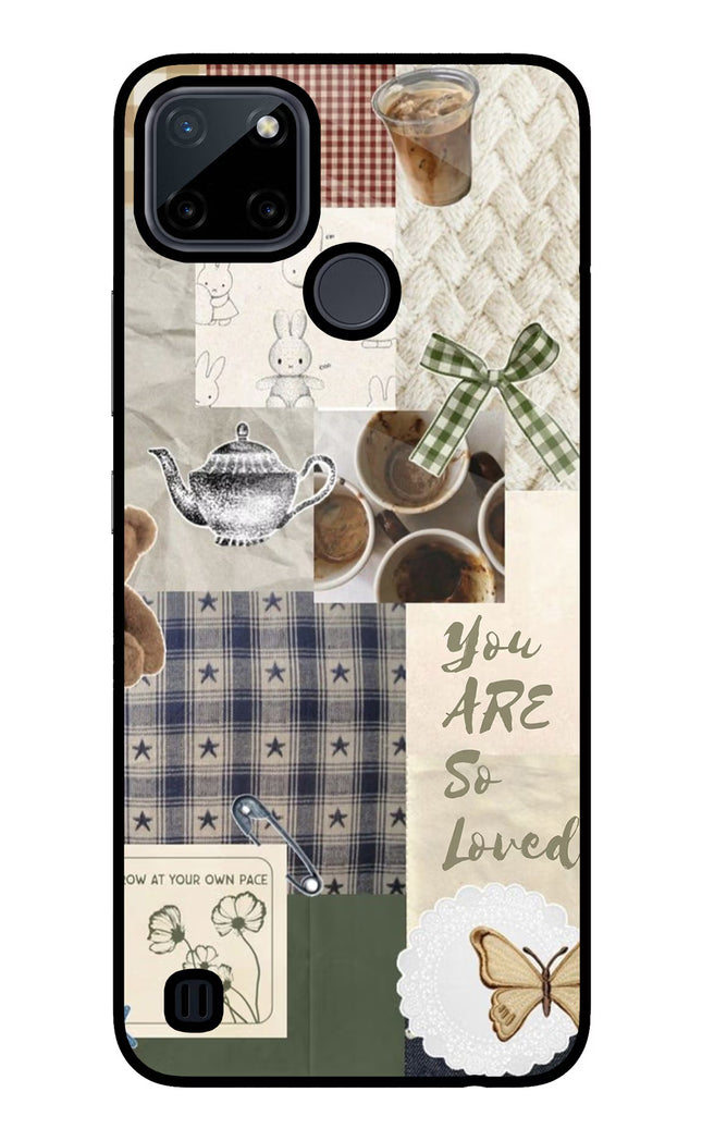 Cookie Realme C21Y/C25Y Glass Case Back Cover by Casekaro