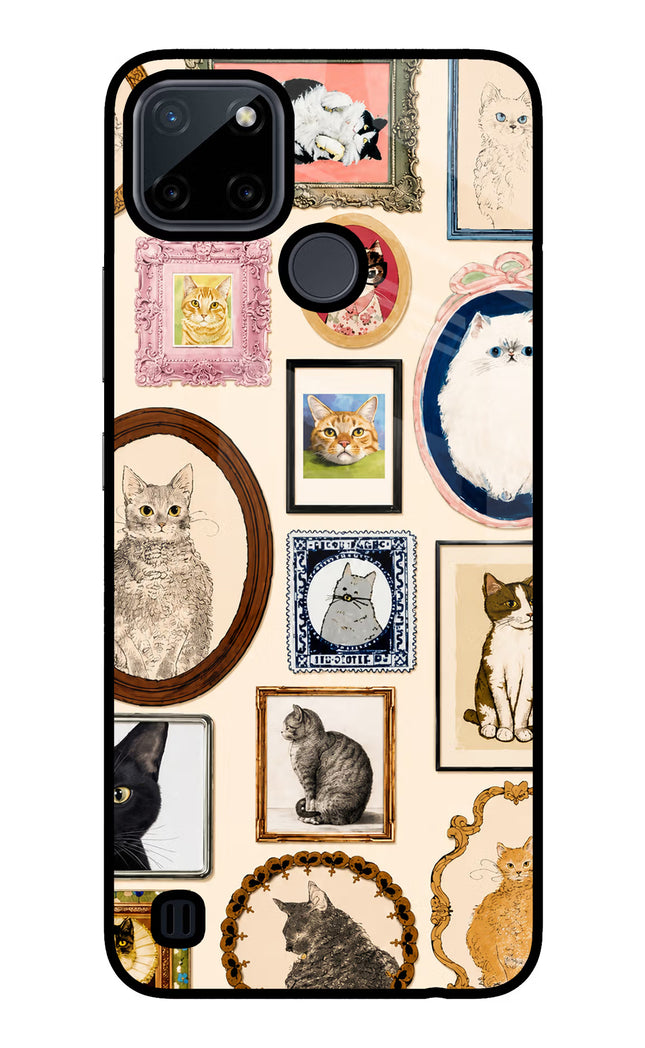 Mirror Cats Realme C21Y/C25Y Glass Case