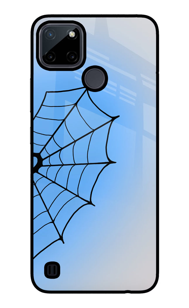 Blue Web Realme C21Y/C25Y Glass Case
