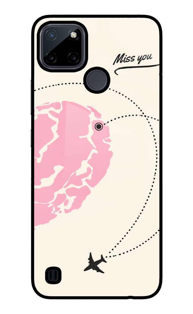Miss Orbit Realme C21Y/C25Y Glass Case Back Cover by Casekaro