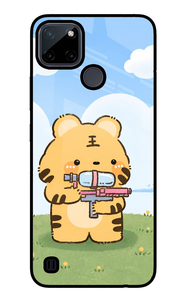 Tiger Treat Realme C21Y/C25Y Glass Case