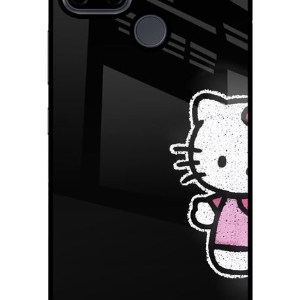 Kitty Charm Realme C21Y/C25Y Glass Case Back Cover by Casekaro