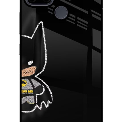 Bat Kitty Realme C21Y/C25Y Glass Case Back Cover by Casekaro
