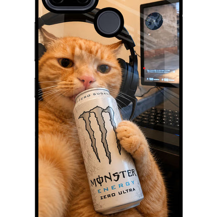 Gamer Cat Energy Realme C21Y/C25Y Glass Case