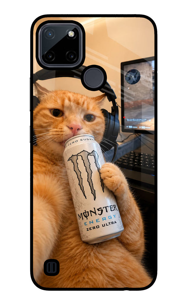 Gamer Cat Energy Realme C21Y/C25Y Glass Case
