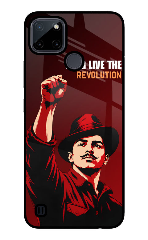 Bhagat Singh Revolution Realme C21Y/C25Y Glass Case
