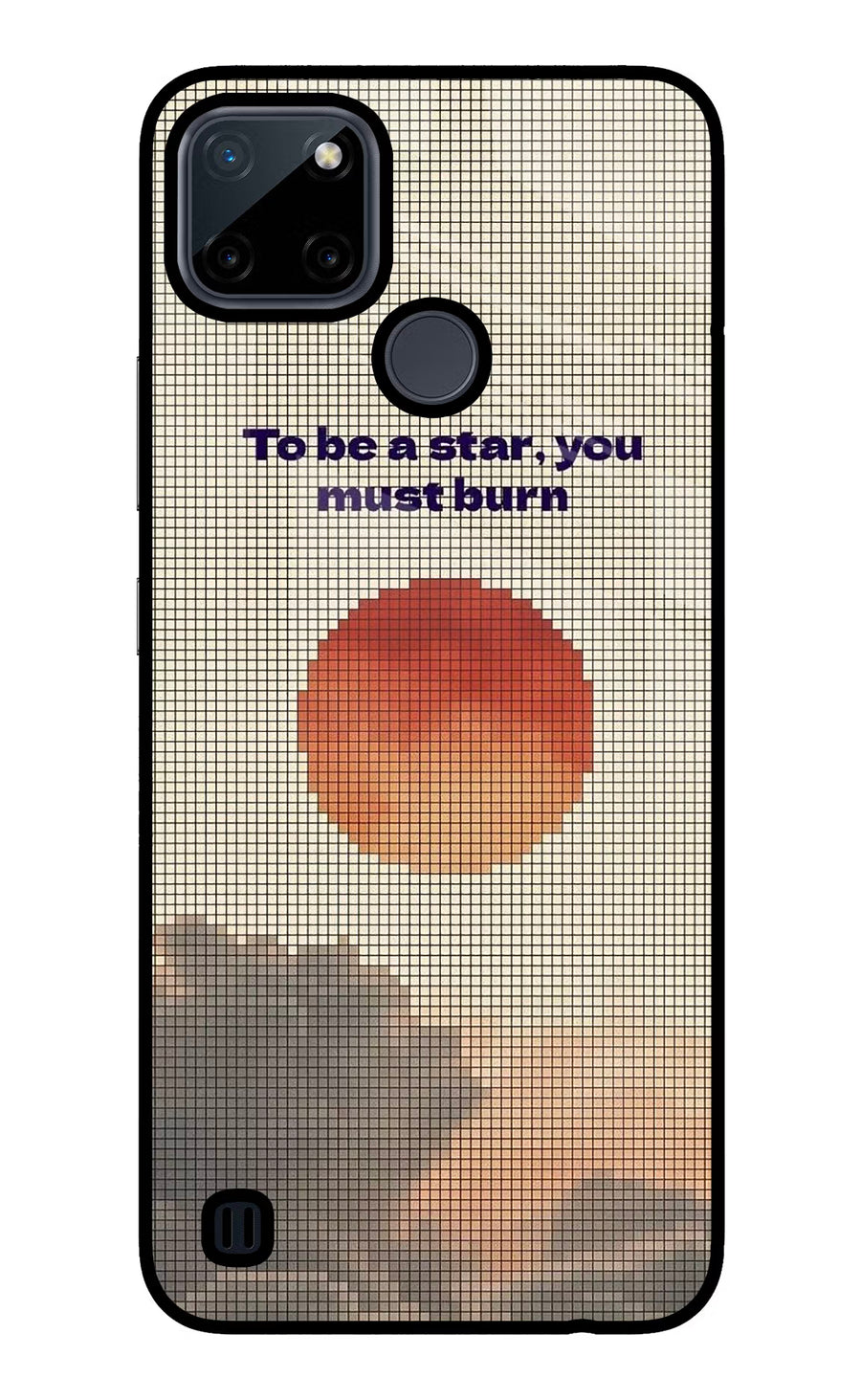 Pixel Sun Realme C21Y/C25Y Back Cover, Glass case