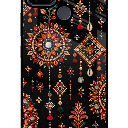 Boho Noir Realme C21Y/C25Y Glass Case