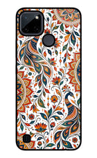 White Mayura Realme C21Y/C25Y Glass Case