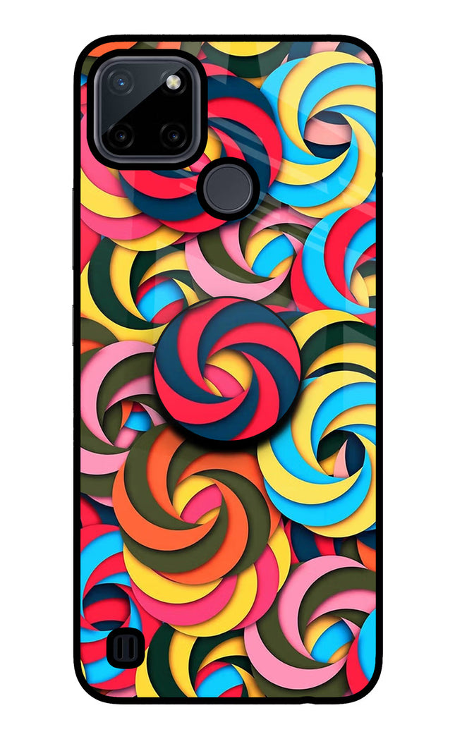 Spiral Pattern Realme C21Y/C25Y Pop Case by Casekaro