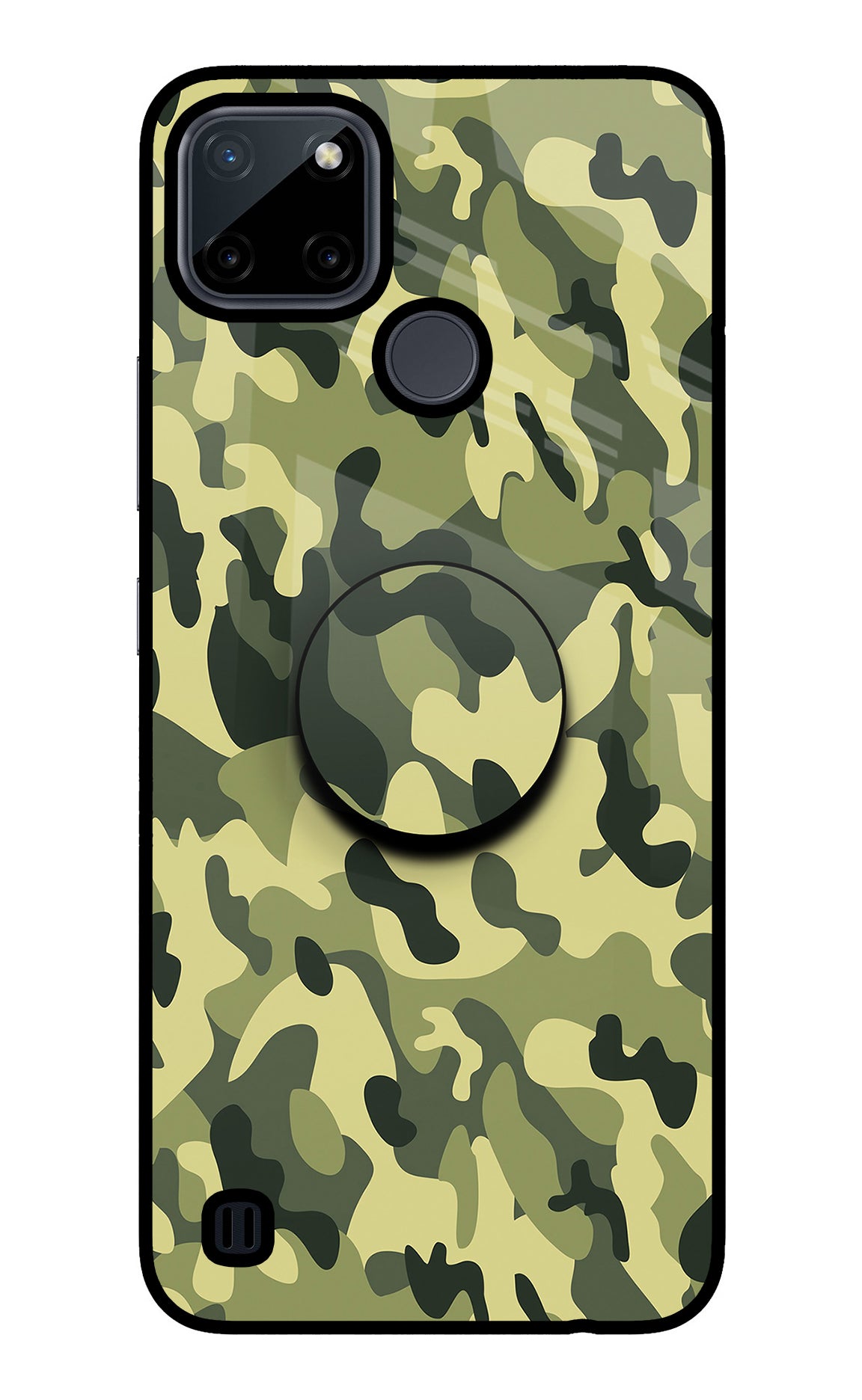 Camouflage Realme C21Y/C25Y Glass Case