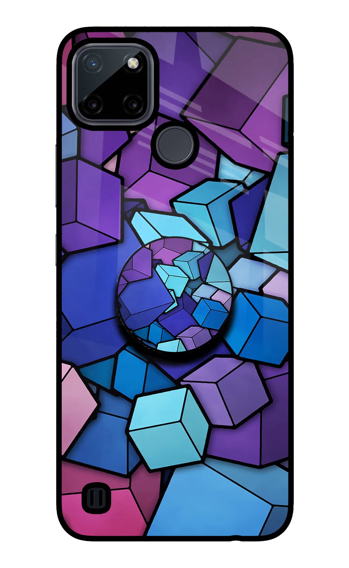 Cubic Abstract Realme C21Y/C25Y Pop Case by Casekaro