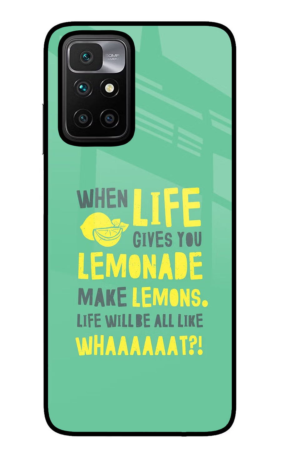 Quote Redmi 10 Prime Back Cover, Glass case