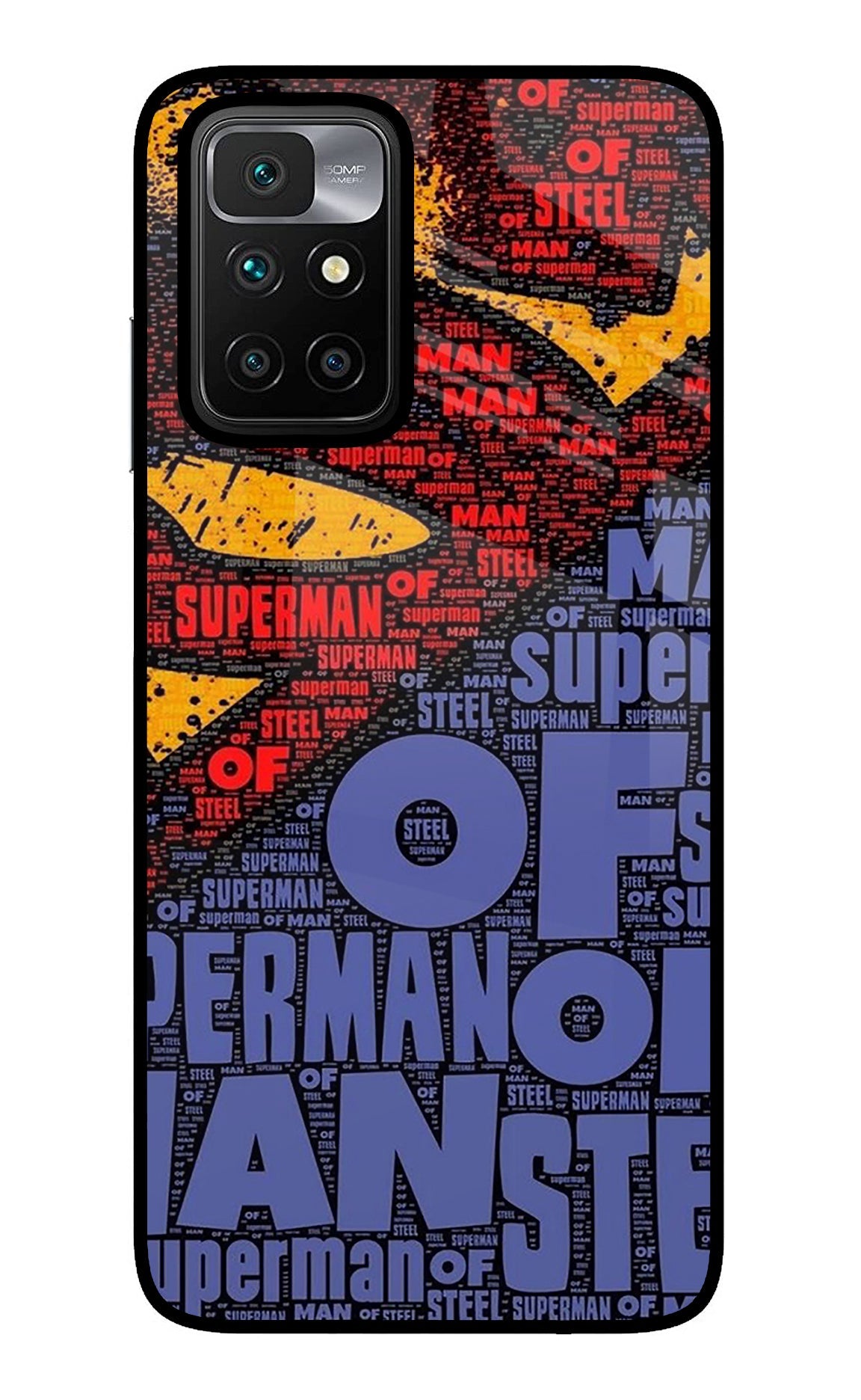 Superman Redmi 10 Prime Glass Case