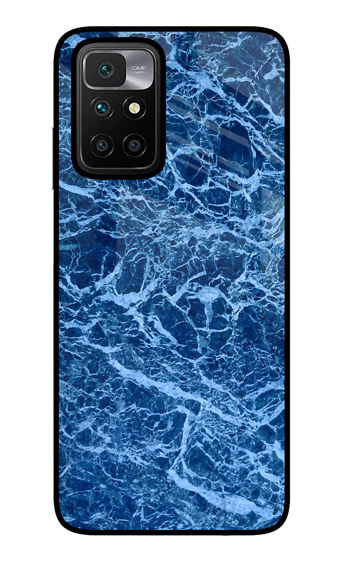 Blue Marble Redmi 10 Prime Glass Case