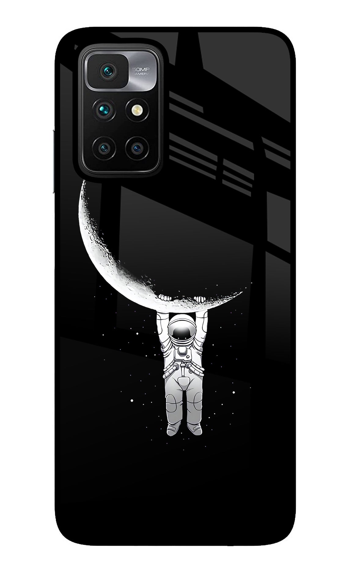 Moon Space Redmi 10 Prime Glass Case