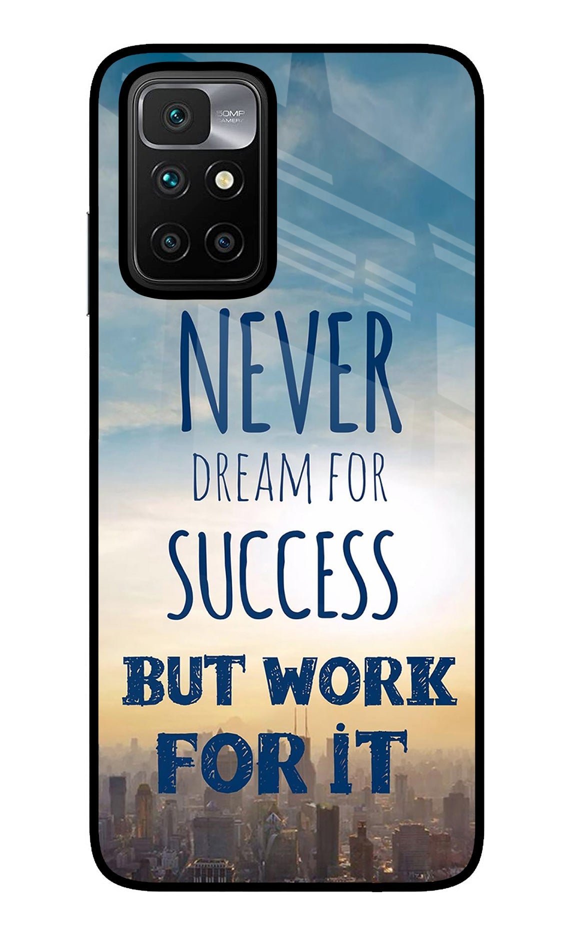 Never Dream For Success But Work For It Redmi 10 Prime Back Cover