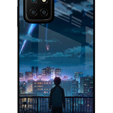 Anime Redmi 10 Prime Glass Case Back Cover by Casekaro