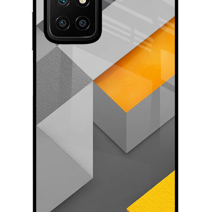 Abstract Redmi 10 Prime Glass Case Back Cover by Casekaro