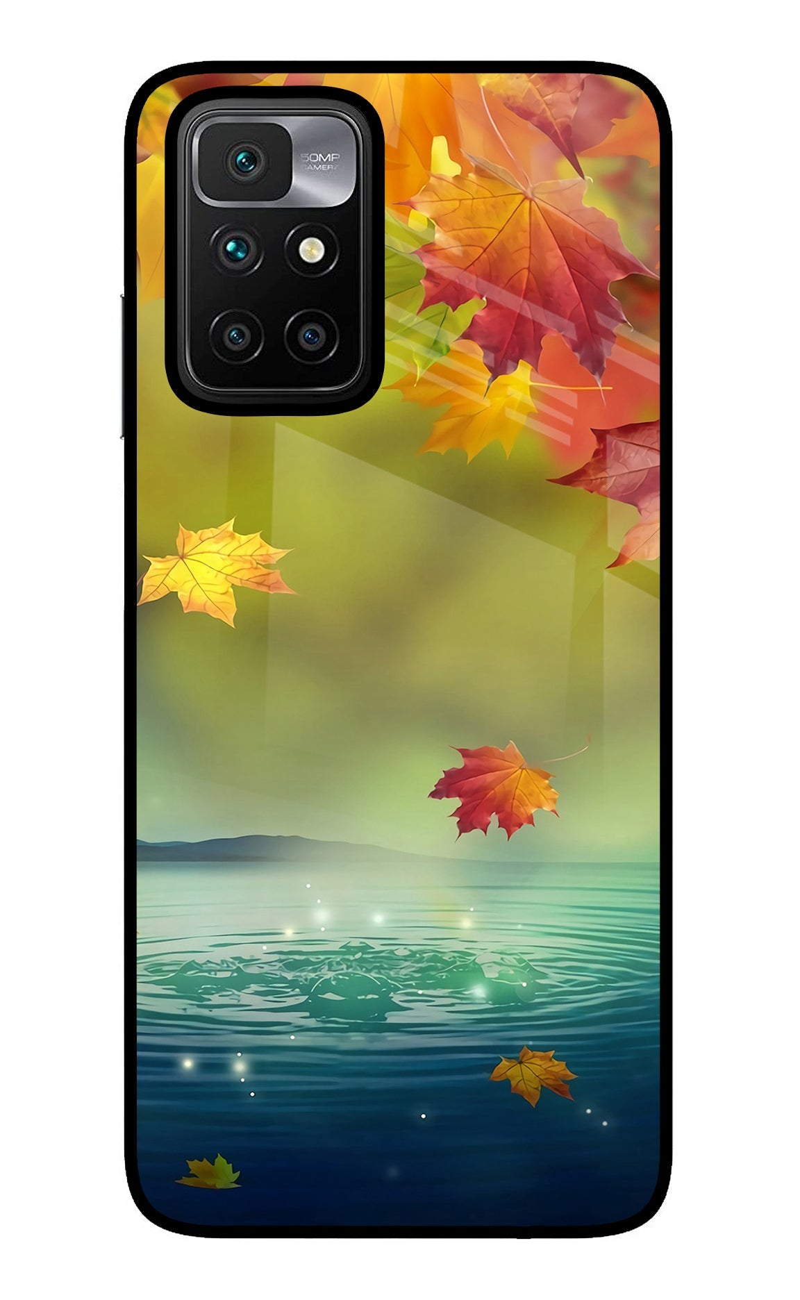 Flowers Redmi 10 Prime Glass Case