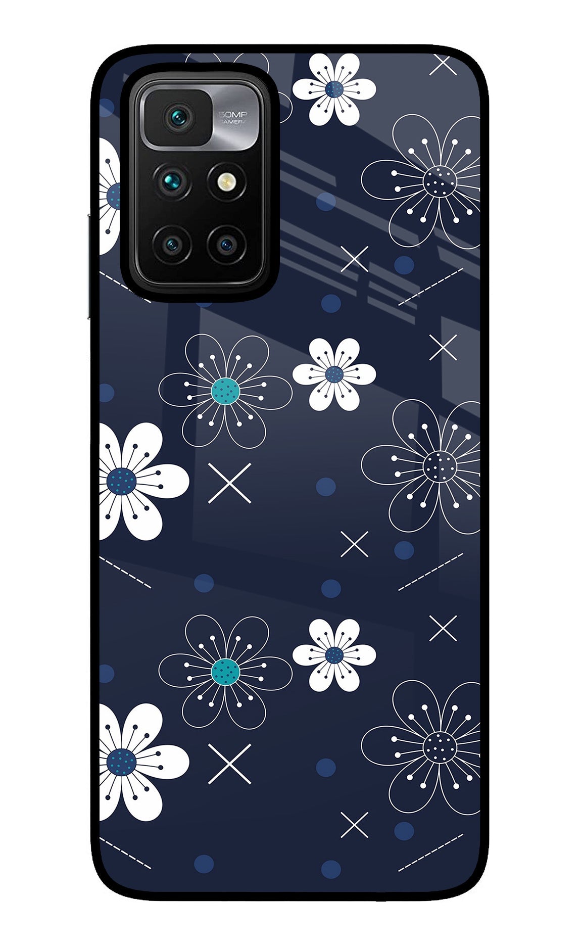 Flowers Redmi 10 Prime Back Cover