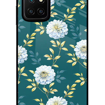 Flowers Redmi 10 Prime Glass Case Back Cover by Casekaro