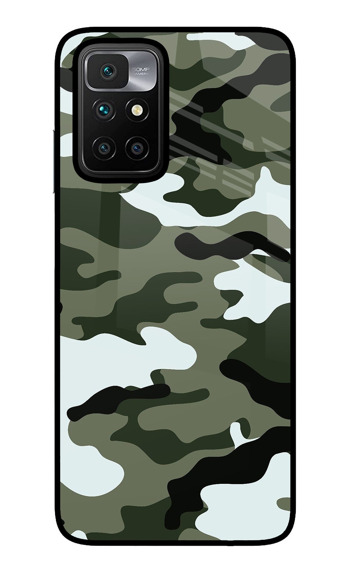 Camouflage Redmi 10 Prime Back Cover