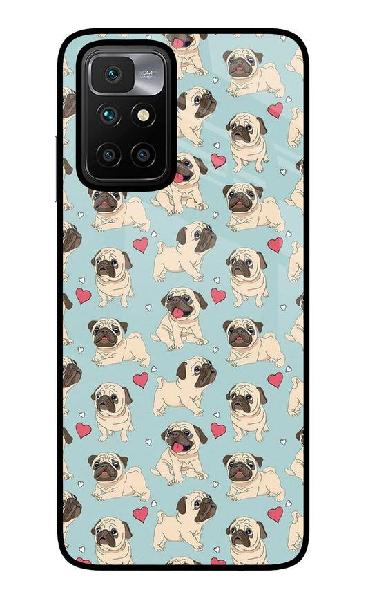 Pug Dog Redmi 10 Prime Glass Case