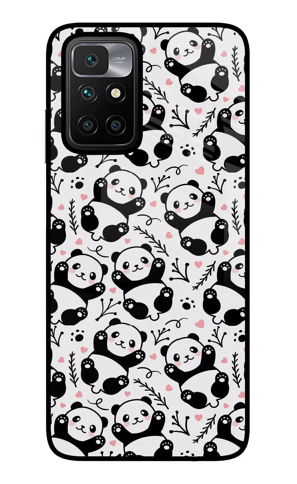 Cute Panda Redmi 10 Prime Back Cover