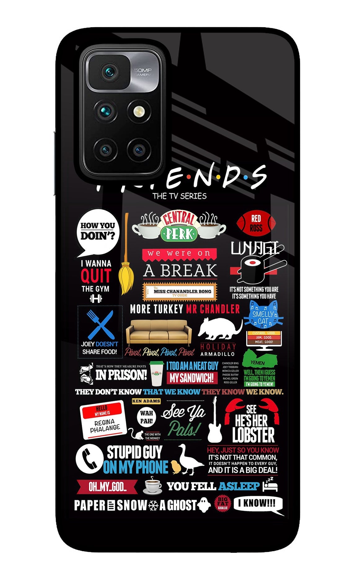 FRIENDS Redmi 10 Prime Back Cover