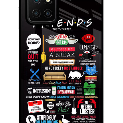 FRIENDS Redmi 10 Prime Glass Case Back Cover by Casekaro