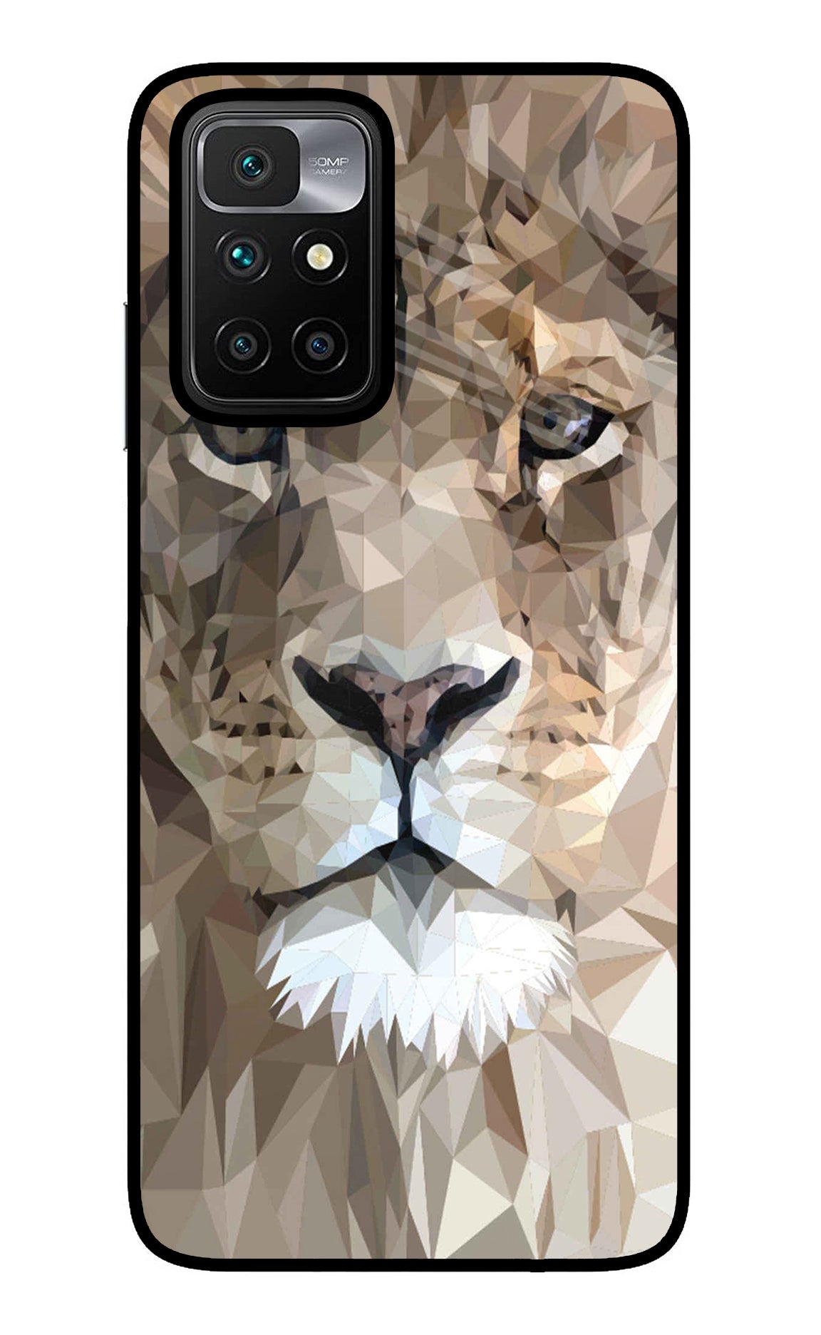 Lion Art Redmi 10 Prime Glass Case