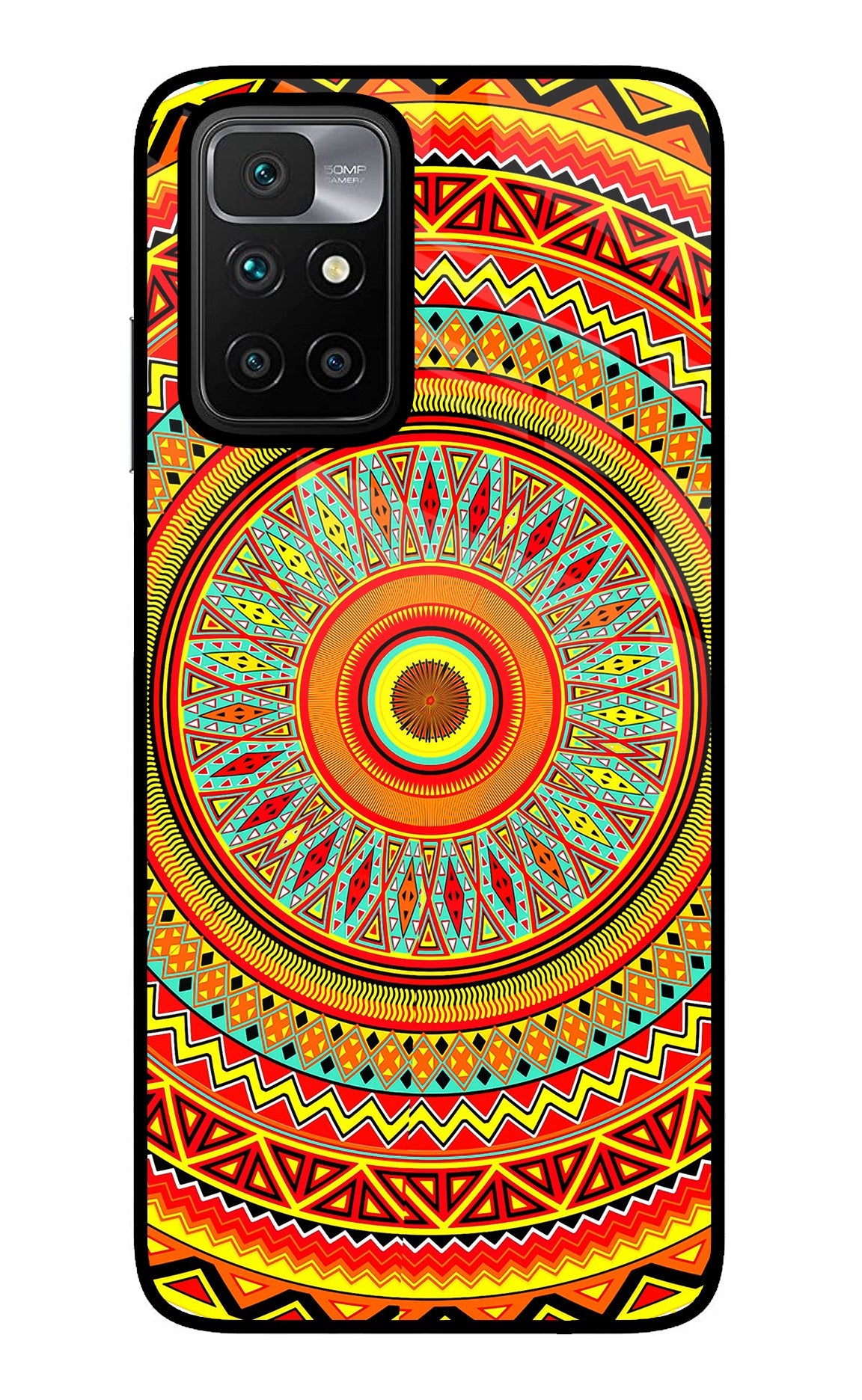 Mandala Pattern Redmi 10 Prime Glass Case