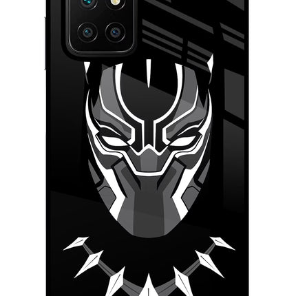Black Panther Redmi 10 Prime Glass Case Back Cover by Casekaro