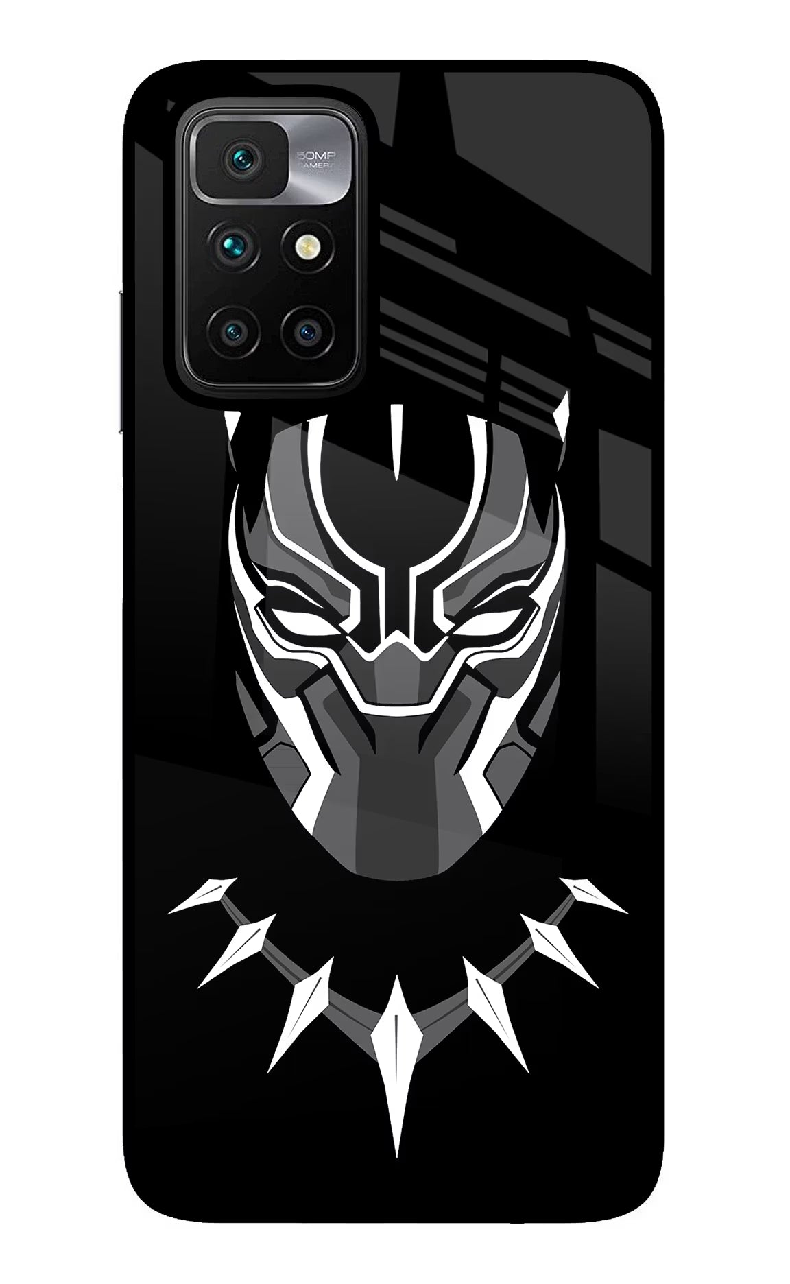 Black Panther Redmi 10 Prime Glass Case