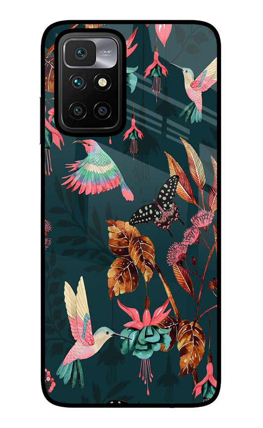 Birds Redmi 10 Prime Glass Case