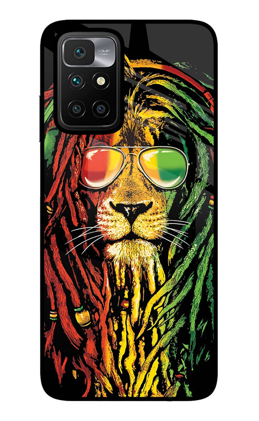 Rasta Lion Redmi 10 Prime Glass Case