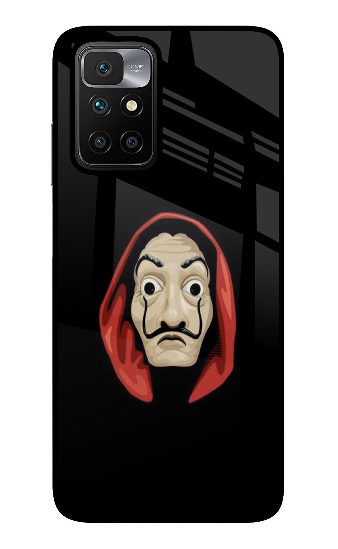 Money Heist Redmi 10 Prime Glass Case