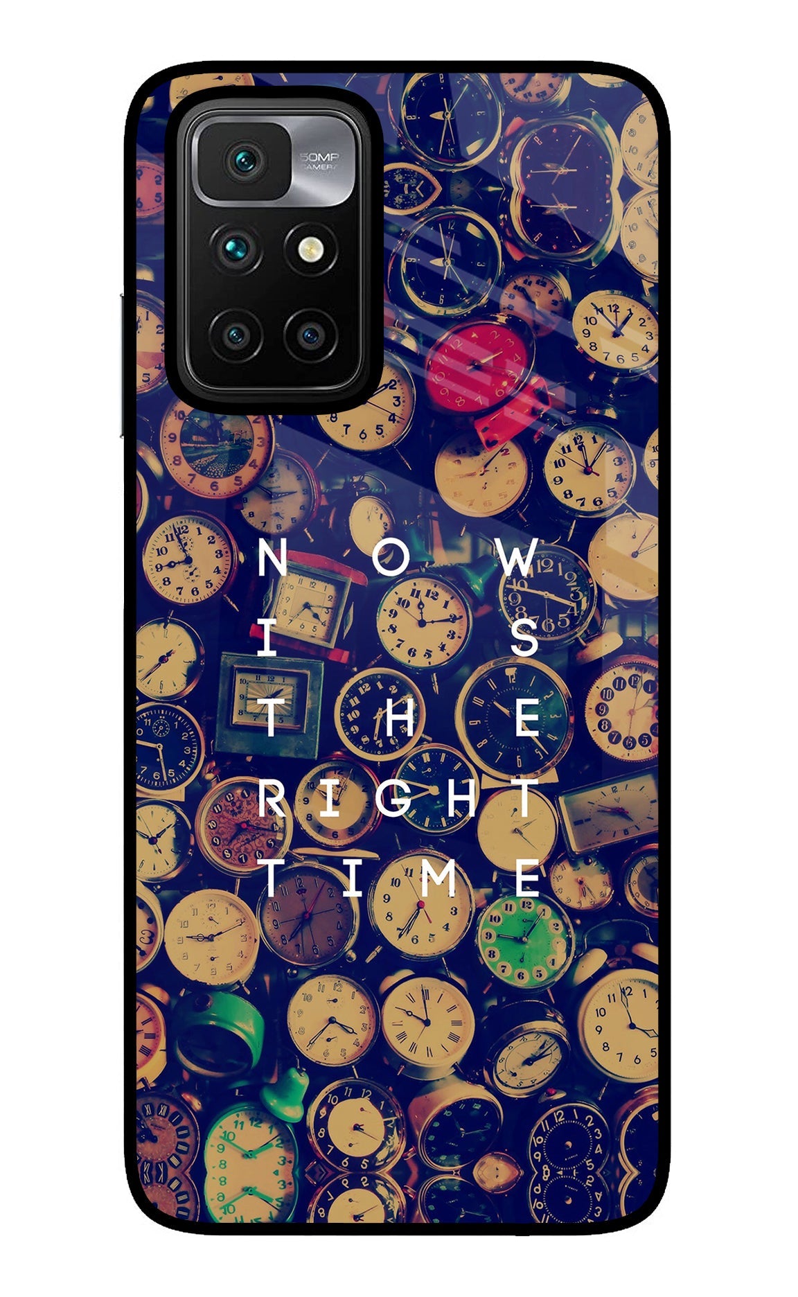 Now is the Right Time Quote Redmi 10 Prime Back Cover